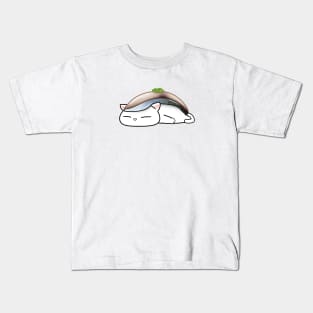 Chubby Cat Saba Sushi Kids T-Shirt